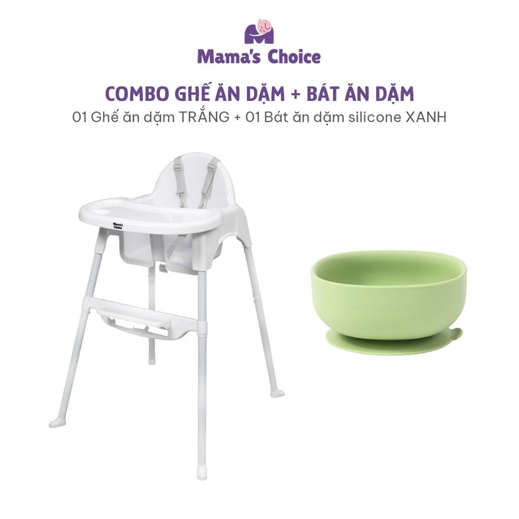 Ghế Ăn Dặm Mama's Choice, Ghế Cho Bé Tập Ăn Dặm, Kiểu Dáng Chắc Chắn Dễ Tháo Lắp và Vệ Sinh