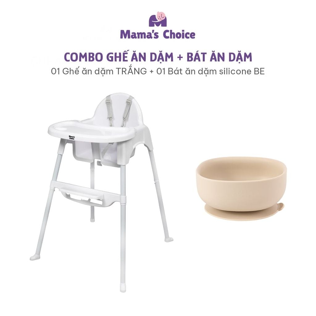 Ghế Ăn Dặm Mama's Choice, Ghế Cho Bé Tập Ăn Dặm, Kiểu Dáng Chắc Chắn Dễ Tháo Lắp và Vệ Sinh
