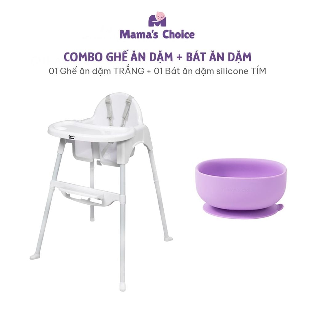 Ghế Ăn Dặm Mama's Choice, Ghế Cho Bé Tập Ăn Dặm, Kiểu Dáng Chắc Chắn Dễ Tháo Lắp và Vệ Sinh