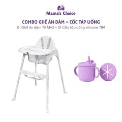 Ghế Ăn Dặm Mama's Choice, Ghế Cho Bé Tập Ăn Dặm, Kiểu Dáng Chắc Chắn Dễ Tháo Lắp và Vệ Sinh