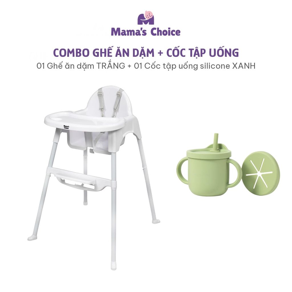 Ghế Ăn Dặm Mama's Choice, Ghế Cho Bé Tập Ăn Dặm, Kiểu Dáng Chắc Chắn Dễ Tháo Lắp và Vệ Sinh