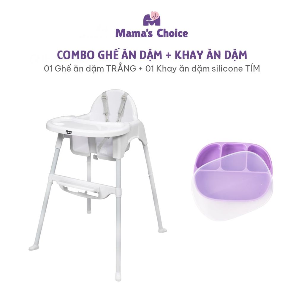Ghế Ăn Dặm Mama's Choice, Ghế Cho Bé Tập Ăn Dặm, Kiểu Dáng Chắc Chắn Dễ Tháo Lắp và Vệ Sinh