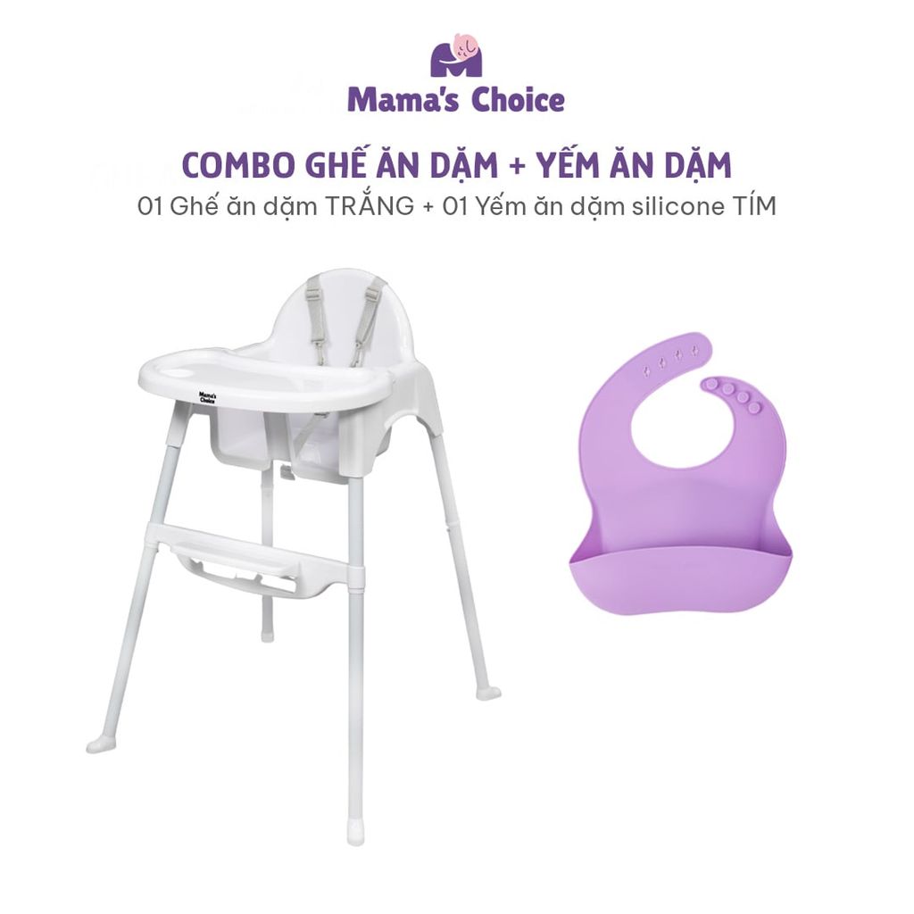 Ghế Ăn Dặm Mama's Choice, Ghế Cho Bé Tập Ăn Dặm, Kiểu Dáng Chắc Chắn Dễ Tháo Lắp và Vệ Sinh