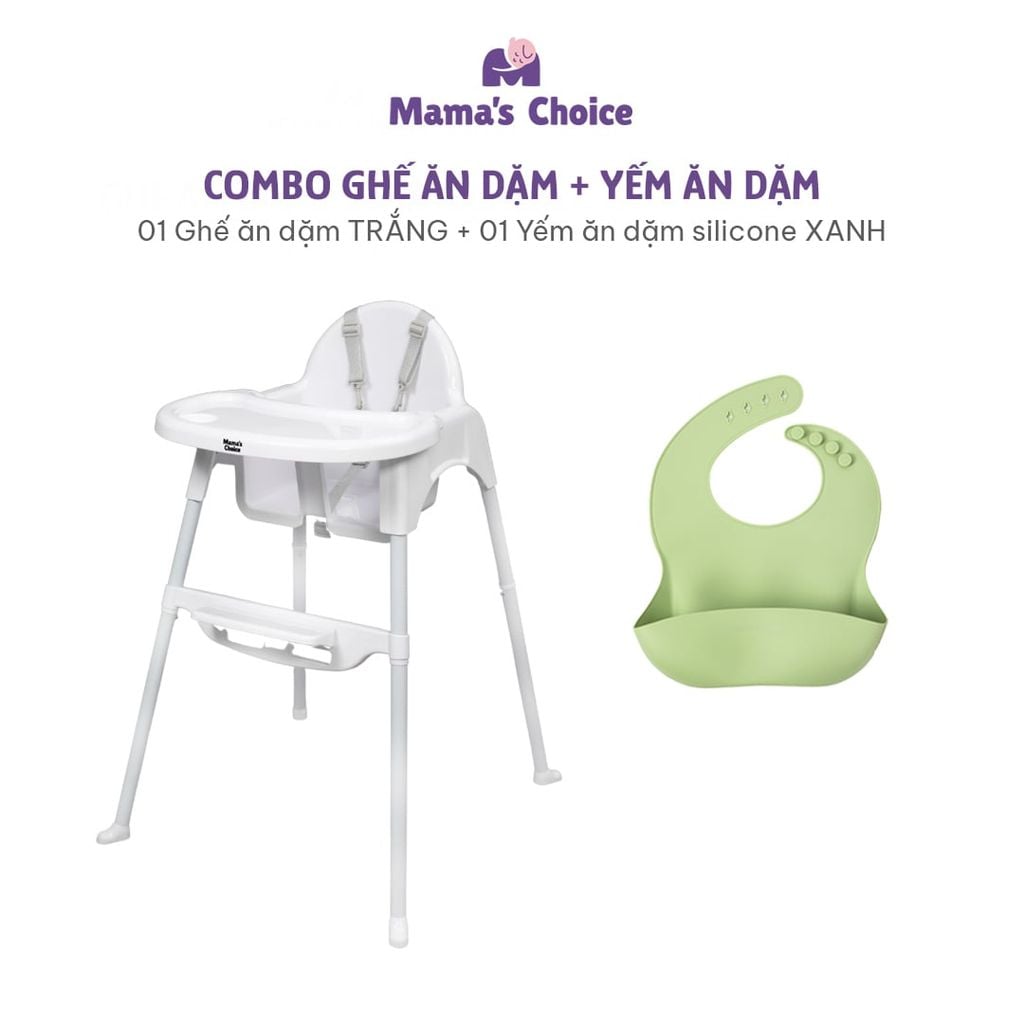 Ghế Ăn Dặm Mama's Choice, Ghế Cho Bé Tập Ăn Dặm, Kiểu Dáng Chắc Chắn Dễ Tháo Lắp và Vệ Sinh