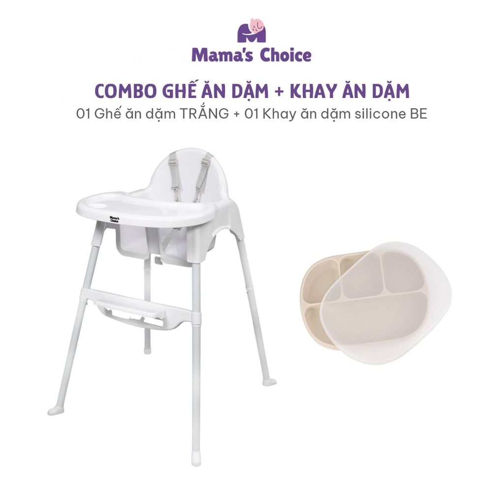 Ghế Ăn Dặm Mama's Choice, Ghế Cho Bé Tập Ăn Dặm, Kiểu Dáng Chắc Chắn Dễ Tháo Lắp và Vệ Sinh