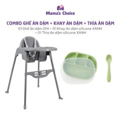 Ghế Ăn Dặm Mama's Choice, Ghế Cho Bé Tập Ăn Dặm, Kiểu Dáng Chắc Chắn Dễ Tháo Lắp và Vệ Sinh