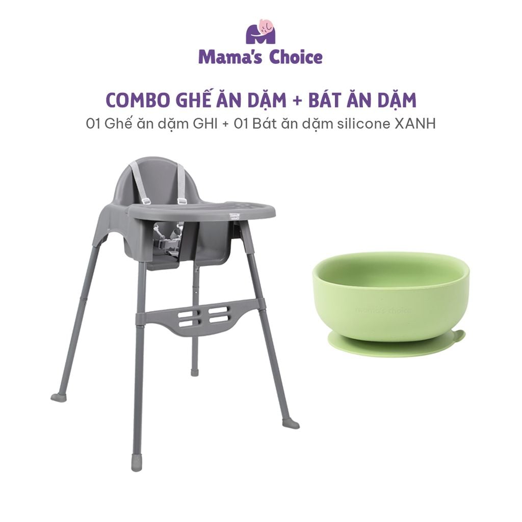 Ghế Ăn Dặm Mama's Choice, Ghế Cho Bé Tập Ăn Dặm, Kiểu Dáng Chắc Chắn Dễ Tháo Lắp và Vệ Sinh