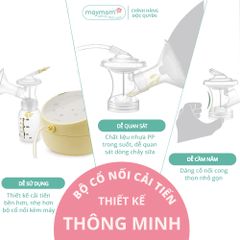Cổ Nối Máy Hút Sữa Medela 5 Chi Tiết Thương Hiệu Maymom, Tương Thích Máy Medela MaxFlow, Freestyle, SwingMaxi, Sonata