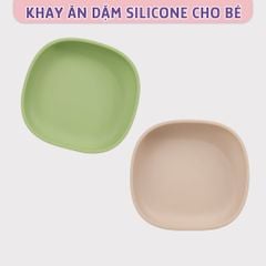 Khay Ăn Dặm Silicone Cho Bé Phiên Bản Mới Mama's Choice, Gọn Hơn, Dễ Vệ Sinh Hơn