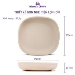Khay Ăn Dặm Silicone Cho Bé Phiên Bản Mới Mama's Choice, Gọn Hơn, Dễ Vệ Sinh Hơn