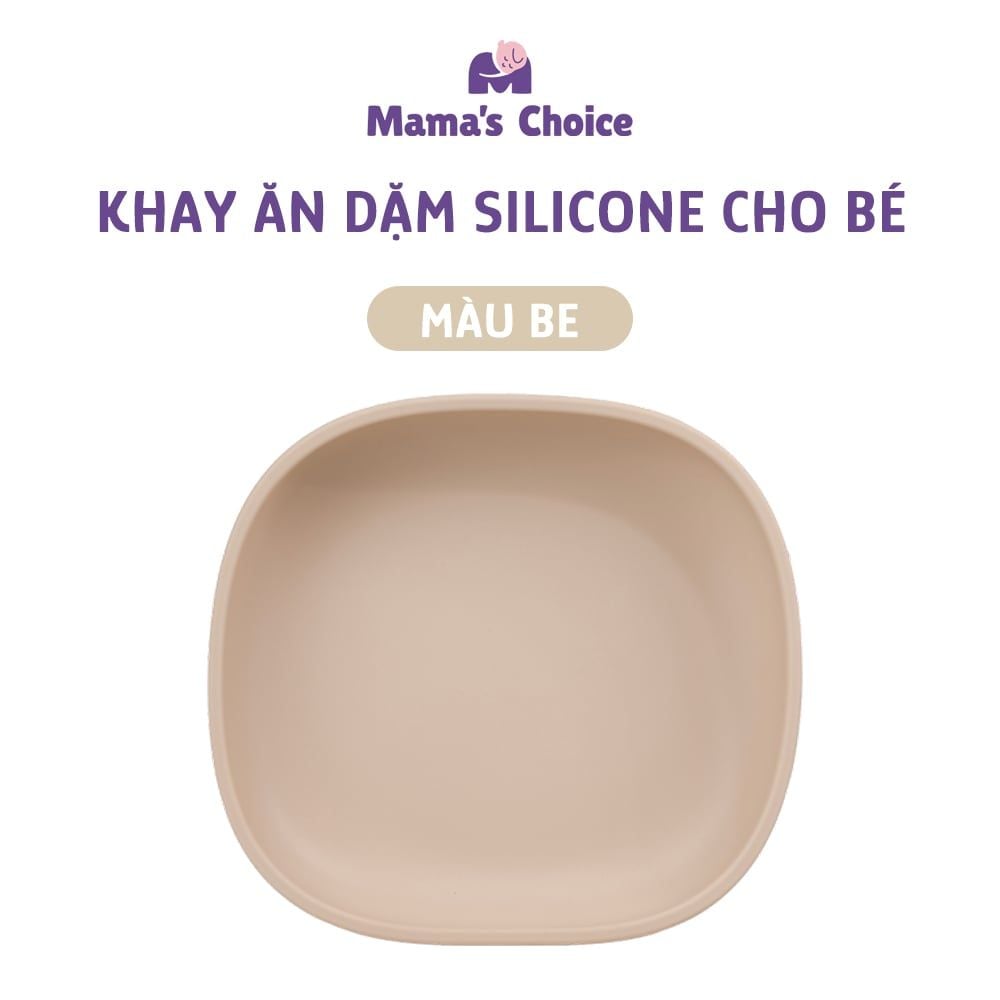 Khay Ăn Dặm Silicone Cho Bé Phiên Bản Mới Mama's Choice, Gọn Hơn, Dễ Vệ Sinh Hơn