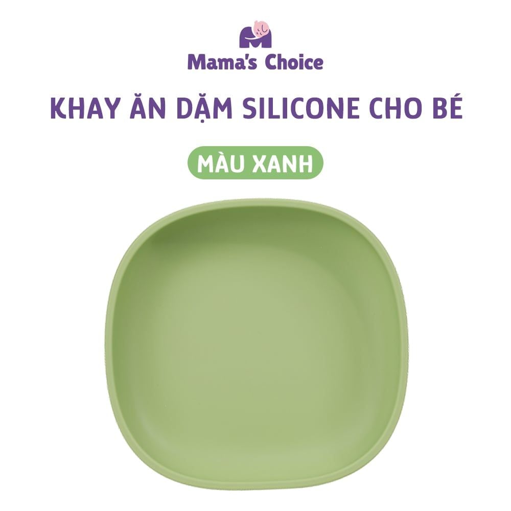 Khay Ăn Dặm Silicone Cho Bé Phiên Bản Mới Mama's Choice, Gọn Hơn, Dễ Vệ Sinh Hơn