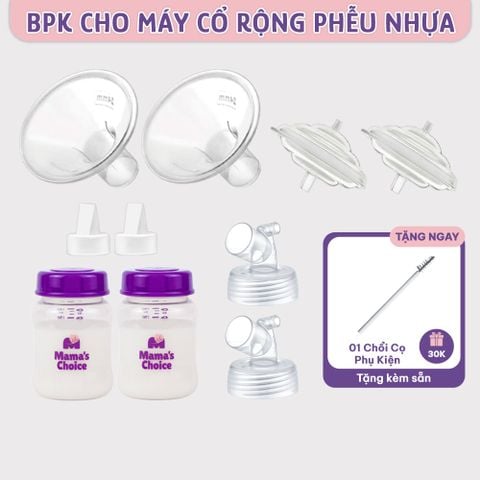 Bộ Phụ Kiện Máy Hút Sữa Dùng Bình Sữa Cổ Rộng Sản Xuất bởi Maymom, Tương Thích Máy Spectra-Avent-Fatz-Cimilre