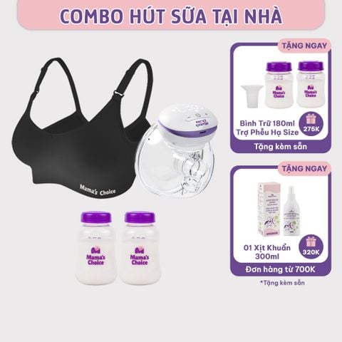 Hút Sữa Tại Nhà Mama’s Choice, Combo Rảnh Tay Tiện Lợi Mẹ Thảnh Thơi, Hút Sữa Dễ Dàng Mọi Lúc Mọi Nơi