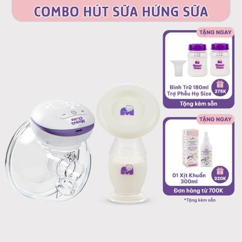 Máy Hút Sữa Không Dây và Cốc Hứng Sữa Mama’s Choice, Combo Hút Sữa Rảnh Tay, Tiện Lợi Giá Tốt Mẹ Nào Cũng Phải Có