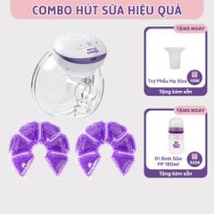 Combo Hút Sữa Hiệu Quả, Máy Hút Sữa Không Dây và Túi Chườm Thông Tắc Tia Mama's Choice, Hút Sữa Năng Suất Mẹ Nhàn Tênh