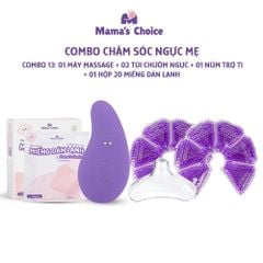 Combo Núm Trợ Ti, Túi Chườm Ngực, Máy Thông Tắc Tia Sữa, Miếng Dán Lạnh Mama's Choice - Combo Chăm Sóc Ngực Mẹ