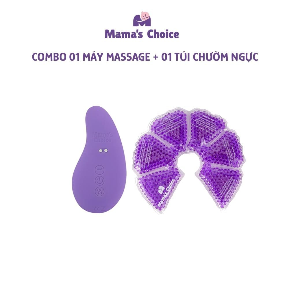 Combo Núm Trợ Ti, Túi Chườm Ngực, Máy Thông Tắc Tia Sữa, Miếng Dán Lạnh Mama's Choice - Combo Chăm Sóc Ngực Mẹ