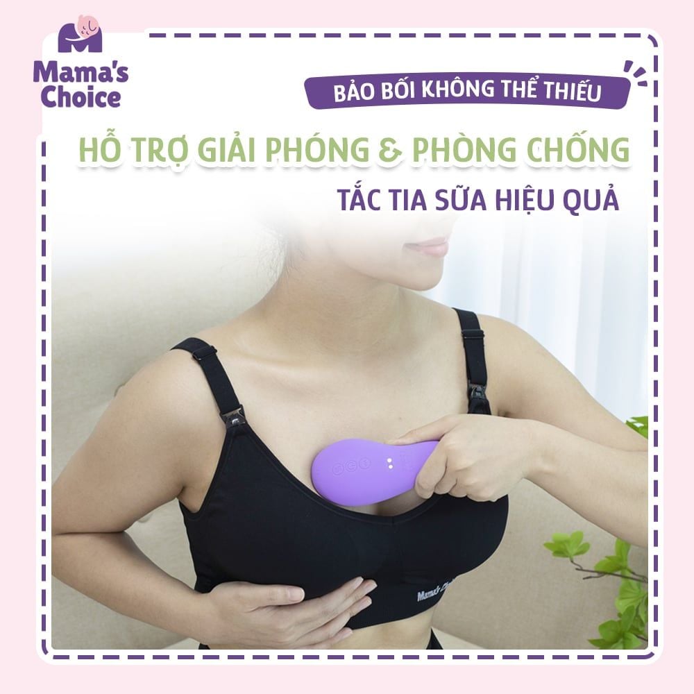 Máy Thông Tắc Tia Sữa Mama's Choice, Hỗ Trợ Kích Sữa và Phản Xạ Xuống Sữa Nhanh, 10 Chế Độ Massage Êm Ái Hiệu Quả
