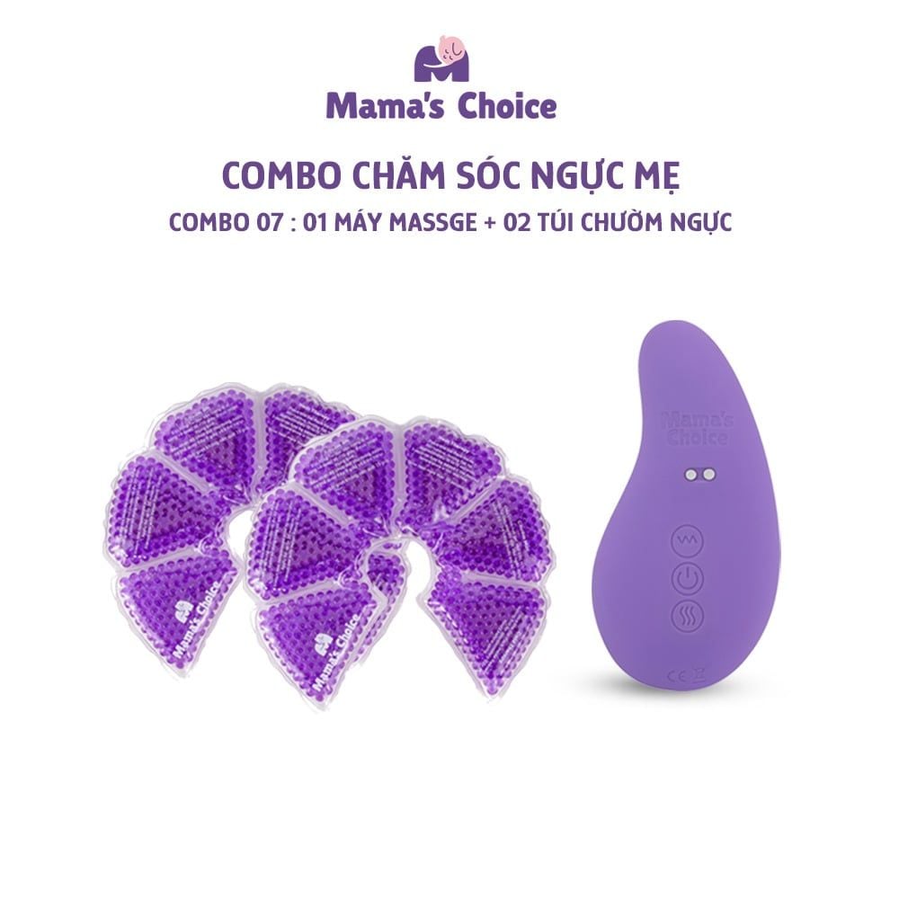 Combo Núm Trợ Ti, Túi Chườm Ngực, Máy Thông Tắc Tia Sữa, Miếng Dán Lạnh Mama's Choice - Combo Chăm Sóc Ngực Mẹ