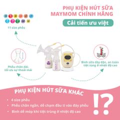 Cổ Nối Máy Hút Sữa Medela 5 Chi Tiết Thương Hiệu Maymom, Tương Thích Máy Medela MaxFlow, Freestyle, SwingMaxi, Sonata