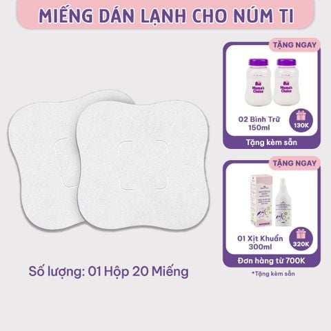 Miếng Dán Lạnh HydroGel Mama's Choice, Làm Dịu và Chữa Lành Núm Ti Mẹ Khi Cho Con Bú Hút Sữa