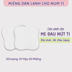 Miếng Dán Lạnh HydroGel Mama's Choice, Làm Dịu và Chữa Lành Núm Ti Mẹ Khi Cho Con Bú Hút Sữa