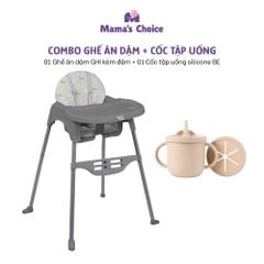 Ghế Ăn Dặm Mama's Choice, Ghế Cho Bé Tập Ăn Dặm, Kiểu Dáng Chắc Chắn Dễ Tháo Lắp và Vệ Sinh