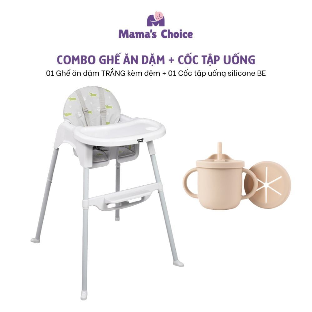 Ghế Ăn Dặm Mama's Choice, Ghế Cho Bé Tập Ăn Dặm, Kiểu Dáng Chắc Chắn Dễ Tháo Lắp và Vệ Sinh