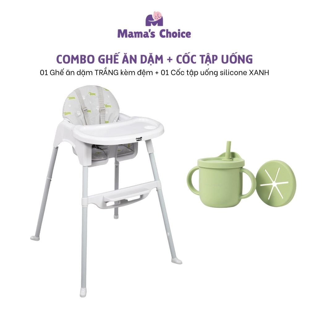 Ghế Ăn Dặm Mama's Choice, Ghế Cho Bé Tập Ăn Dặm, Kiểu Dáng Chắc Chắn Dễ Tháo Lắp và Vệ Sinh