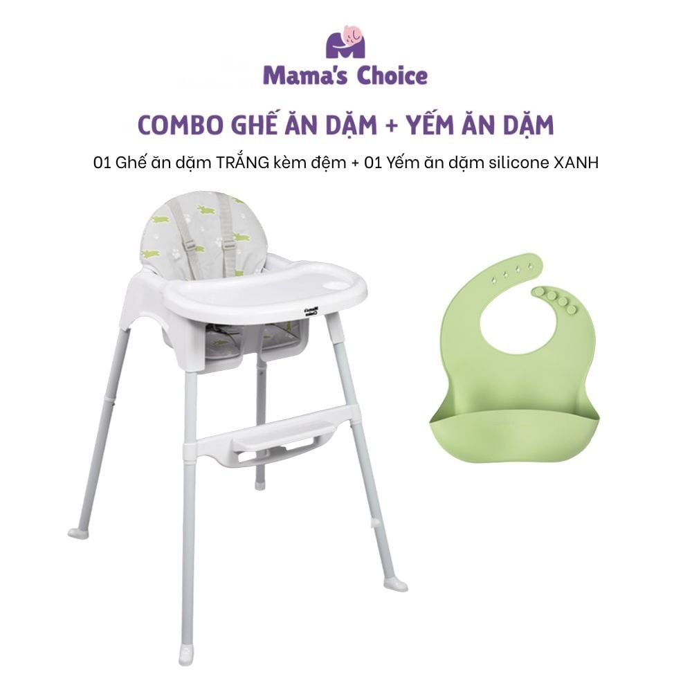 Ghế Ăn Dặm Mama's Choice, Ghế Cho Bé Tập Ăn Dặm, Kiểu Dáng Chắc Chắn Dễ Tháo Lắp và Vệ Sinh