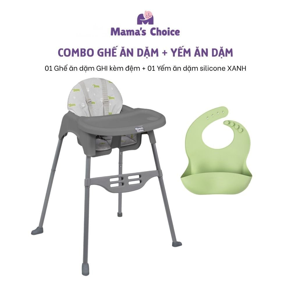 Ghế Ăn Dặm Mama's Choice, Ghế Cho Bé Tập Ăn Dặm, Kiểu Dáng Chắc Chắn Dễ Tháo Lắp và Vệ Sinh
