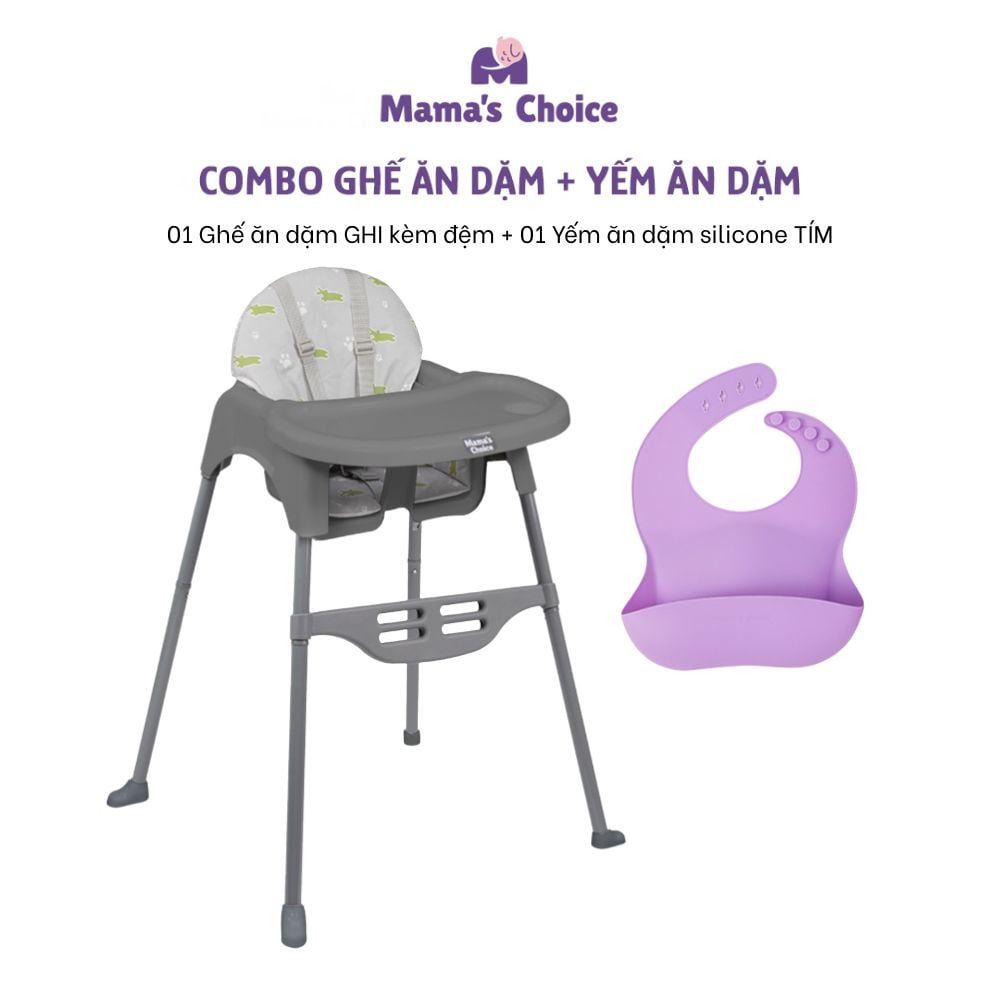 Ghế Ăn Dặm Mama's Choice, Ghế Cho Bé Tập Ăn Dặm, Kiểu Dáng Chắc Chắn Dễ Tháo Lắp và Vệ Sinh