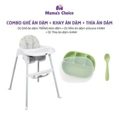 Ghế Ăn Dặm Mama's Choice, Ghế Cho Bé Tập Ăn Dặm, Kiểu Dáng Chắc Chắn Dễ Tháo Lắp và Vệ Sinh