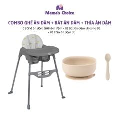 Ghế Ăn Dặm Mama's Choice, Ghế Cho Bé Tập Ăn Dặm, Kiểu Dáng Chắc Chắn Dễ Tháo Lắp và Vệ Sinh
