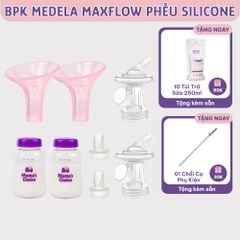 Bộ Phụ Kiện Hút Sữa Phễu Silicone Cho Máy Medela MaxFlow, Swing Maxi, Freestyle, Sonata, Freestyle Flex, Nhiều Size Phễu