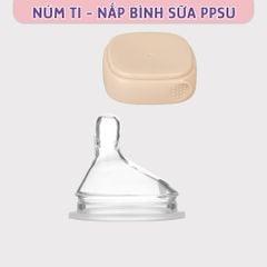 Nắp Bình và Núm Ti Bình Sữa PPSU Cap Cấp Mama's Choice Nhiều Phân Loại Núm