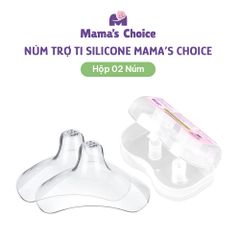Núm Trợ Ti Mama's Choice, Trợ Ty Silicone Siêu Mềm Giúp Mẹ Cho Bé Bú Dễ Dàng