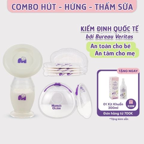 Combo Cốc Hứng Sữa, Phễu Hứng Sữa và Lót Thấm Sữa Mama's Choice, Tiện Lợi Tiết Kiệm Cho Mẹ Bầu và Sau Sinh