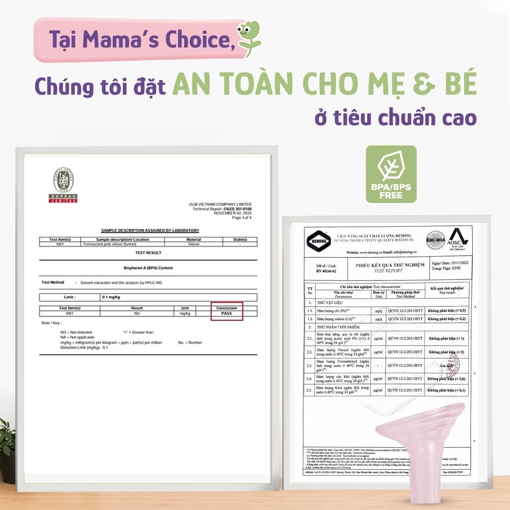 Phễu Hút Sữa Silicone Công Thái Học Mama's Choice, Êm Ái, Kích Sữa Hiệu Quả