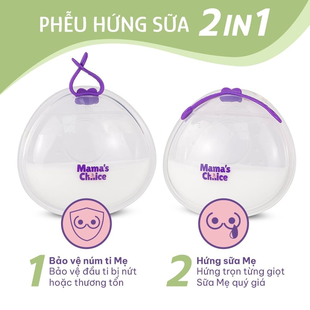 Combo Cốc Hứng Sữa, Phễu Hứng Sữa và Lót Thấm Sữa Mama's Choice, Tiện Lợi Tiết Kiệm Cho Mẹ Bầu và Sau Sinh