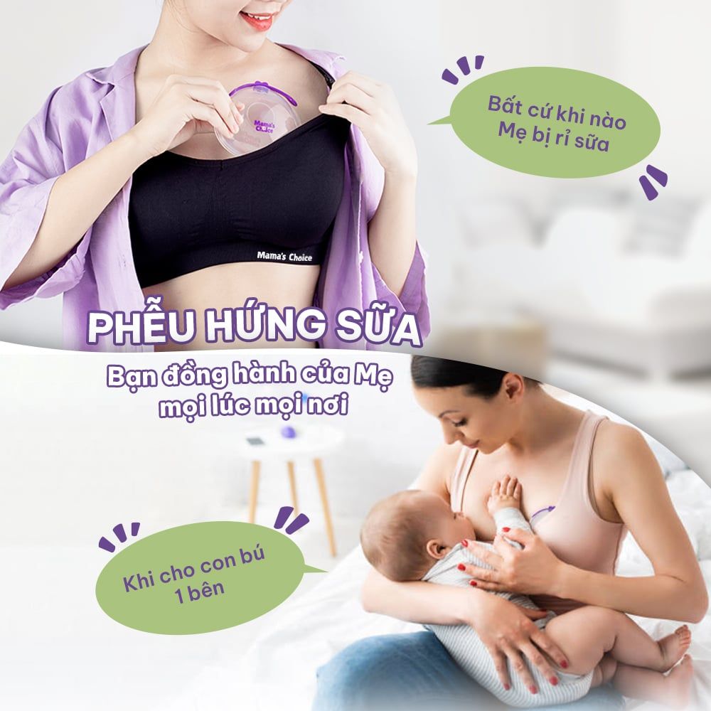 Combo Cốc Hứng Sữa, Phễu Hứng Sữa và Lót Thấm Sữa Mama's Choice, Tiện Lợi Tiết Kiệm Cho Mẹ Bầu và Sau Sinh