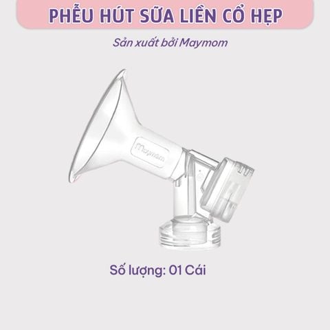 Phễu Hút Sữa Liền Cổ Nối Maymom, Phụ Kiện Thay Thế Máy Vắt Sữa Medela Pump-Sonata-Freestyle-Swing