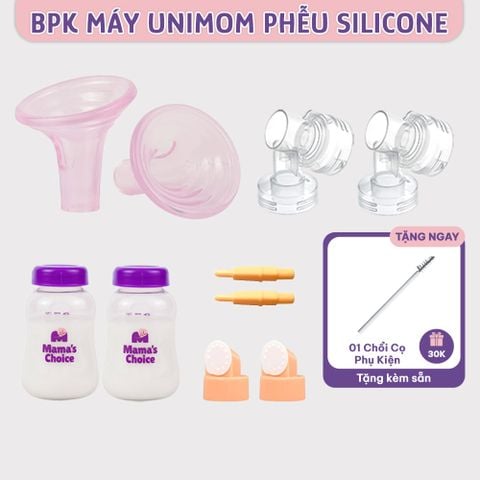 Phụ Kiện Hút Sữa Phễu Silicone Cho Máy Unimom, Kiểm Định An Toàn Quốc Tế, Vắt Sữa Êm Ái và Hiệu Quả