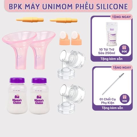 Phụ Kiện Hút Sữa Phễu Silicone Cho Máy Unimom, Kiểm Định An Toàn Quốc Tế, Vắt Sữa Êm Ái và Hiệu Quả