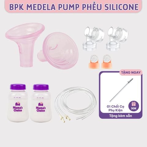 Bộ Phụ Kiện Hút Sữa Phễu Silicone Dùng Cho Máy Medela Pump In Style Advanced, Kiểm Định An Toàn, Hút Sữa Êm Ái Hiệu Quả