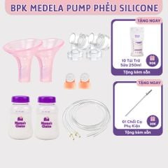Bộ Phụ Kiện Hút Sữa Phễu Silicone Dùng Cho Máy Medela Pump In Style Advanced, Kiểm Định An Toàn, Hút Sữa Êm Ái Hiệu Quả