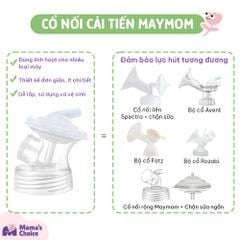 Phụ Kiện Hút Sữa Cải Tiến Phễu Silicone Cho Máy Spectra, Avent, Fazt, Rozabi, Vắt Sữa Êm Ái, Kiểm Định An Toàn Quốc Tế