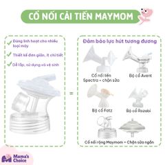 Phụ Kiện Hút Sữa Cải Tiến Phễu Silicone Cho Máy Spectra, Avent, Fazt, Rozabi, Vắt Sữa Êm Ái, Kiểm Định An Toàn Quốc Tế