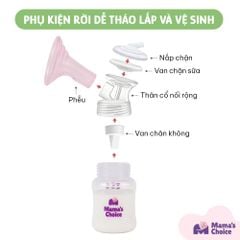 Phụ Kiện Hút Sữa Cải Tiến Phễu Silicone Cho Máy Spectra, Avent, Fazt, Rozabi, Vắt Sữa Êm Ái, Kiểm Định An Toàn Quốc Tế